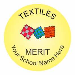 Textiles Reward Stickers - Classic