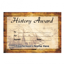 History Certificate Set 1