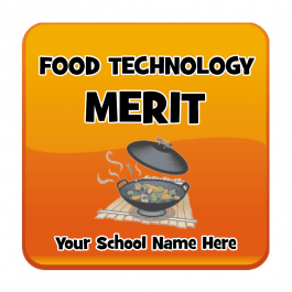 Food Tech Square Reward Stickers