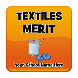 Textiles Square Reward Stickers