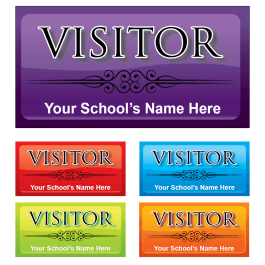Visitor Rectangle Stickers