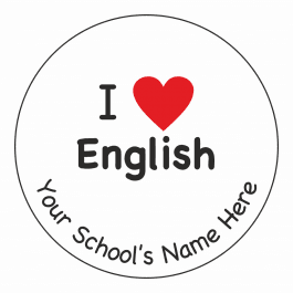 I Heart English Stickers