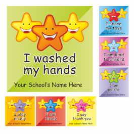 Nursery Learning Square Stickers