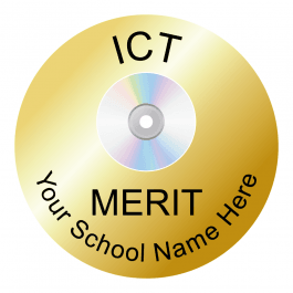 ICT Reward Stickers - Metallic Gold
