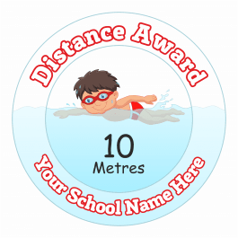 Swimming Distance Award - 10 Metres - Boys