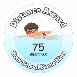 Swimming Distance Award - 75 Metres - Boys