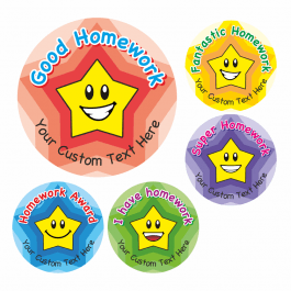 Homework Award Star Stickers