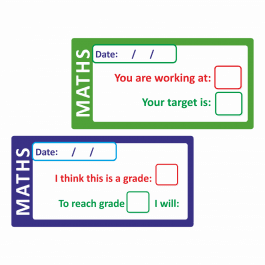 Maths Self / Peer Assessed Grade Stickers 