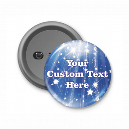 Blue Star Design - Customised Button Badge