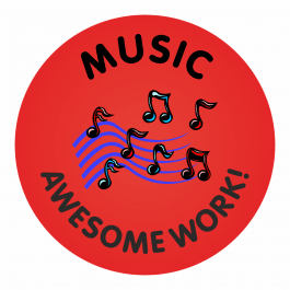 Music Awesome Work Stickers