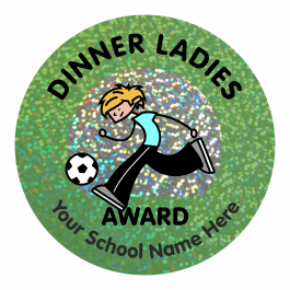 Dinner Ladies Award Sparkly Stickers
