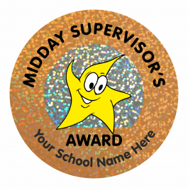 Midday Supervisors Award Sparkly Stickers