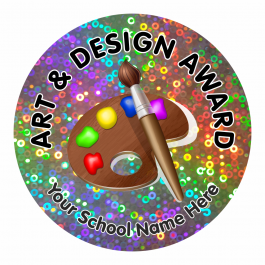 Art Award Sparkly Stickers