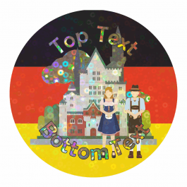 Sparkly Germany Stickers