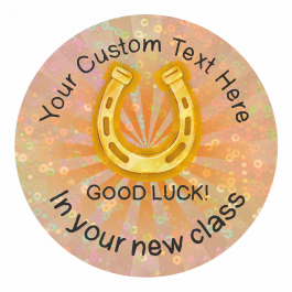 Good Luck in Your New Class Sparkly Stickers