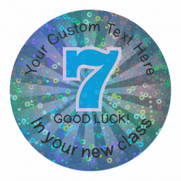 Good Luck in Your New Class Sparkly Stickers