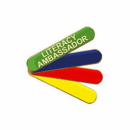  Literacy Ambassador Pin Badge - Bar