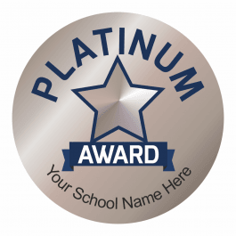 Platinum Effect Platinum Award Stickers