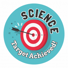 Science Target Achieved Stickers