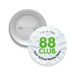 88 Club Times Table Button Badges