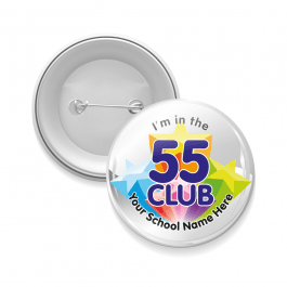 55 Club Times Table Button Badges