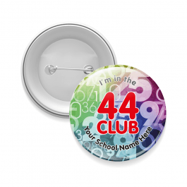 44 Club Times Table Button Badges