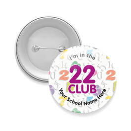 22 Club Times Table Button Badges