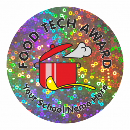 Food Technology Award Sparkly Stickers