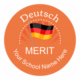 German Starburst Stickers