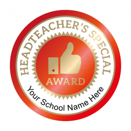 Head Teacher's Metallic Special Award Stickers