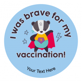 Bravery Vaccination Stickers