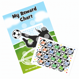 A3 Football Goal Reward Chart and Stickers