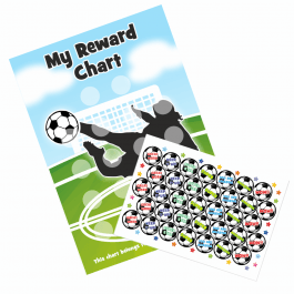 A4 Football Goal Reward Chart and Stickers