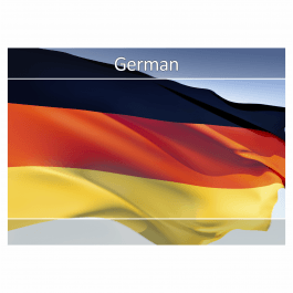 German Department Praise Postcards - German Flag (Blank)