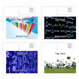Maths Postcards - Pack 4 - Blank