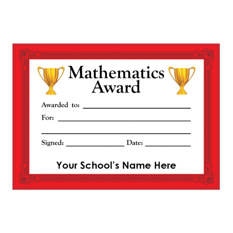 Maths Certificate Set 3