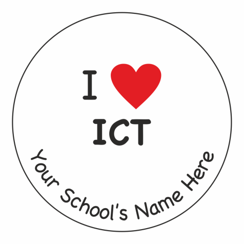 I Heart ICT Stickers
