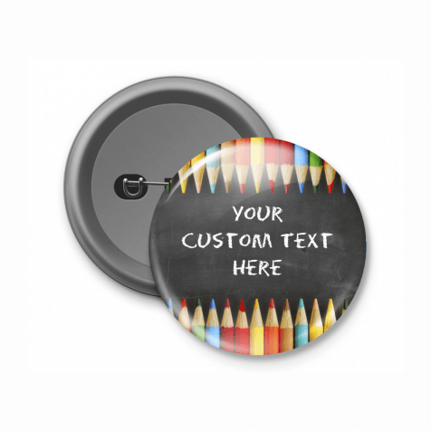 Chalkboard Design - Customised Button Badge