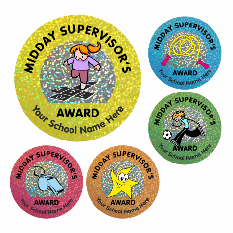 Midday Supervisors Award Sparkly Stickers