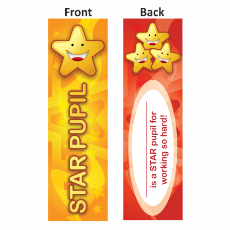 Star Pupil Personalised Bookmarks 