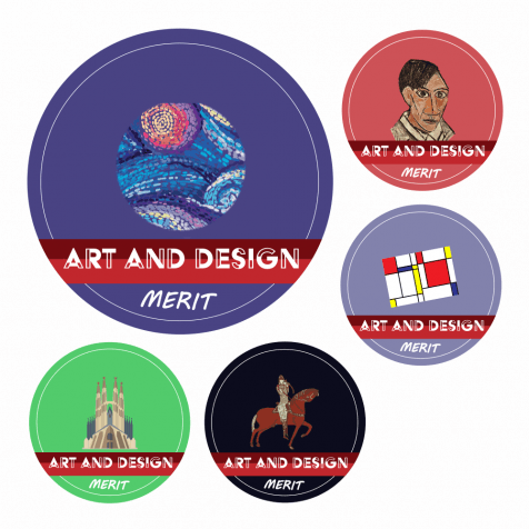 Art KS1 and KS2 Curriculum Stickers