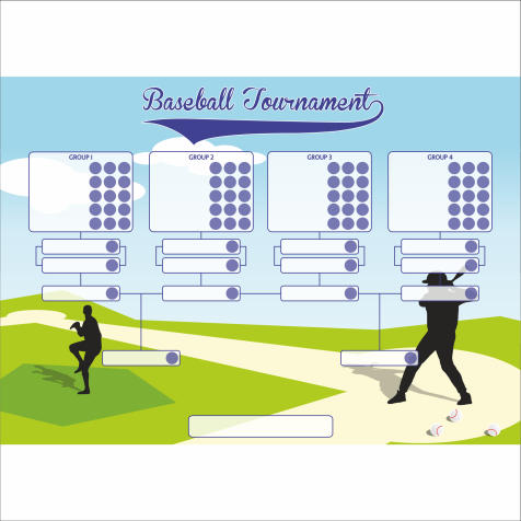 'Baseball Tournament' Class Reward Chart and Stickers