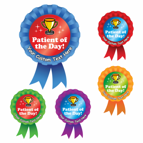 Patient of the Day Rosette Stickers