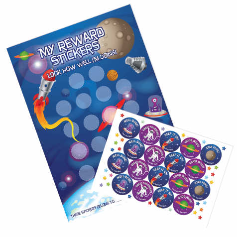 A3 Space Reward Charts and Stickers