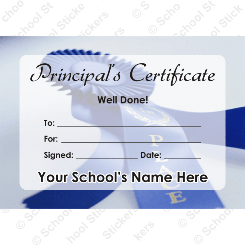 Principal Certificate Set 1