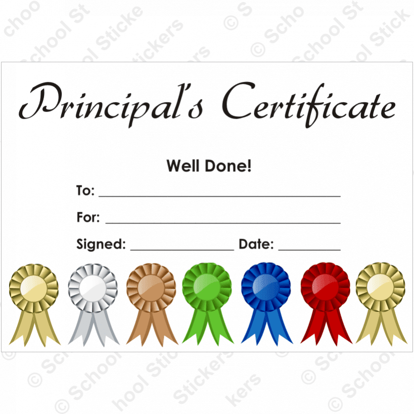 Principal Certificate Set 2