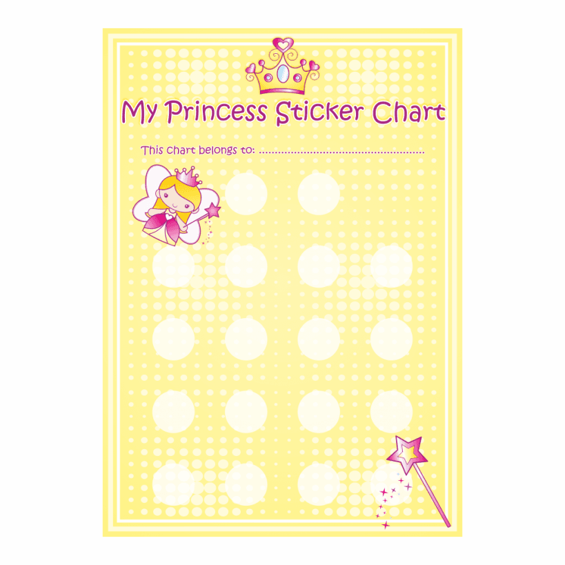 Princess Reward Chart School Stickers Chart