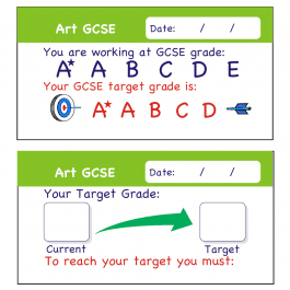 Art GCSE Assessment Stickers