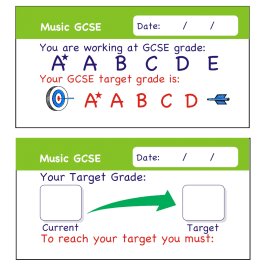 Music GCSE Assessment Stickers