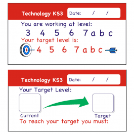 Technology KS3 Teacher Assessment Stickers